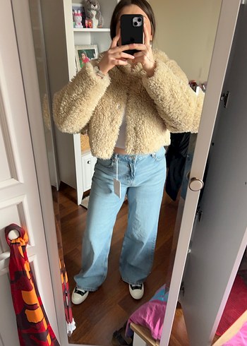 Yüksek Bel Geniş Paça Jean - Görsel 3