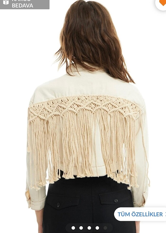 Quzu krem rengi ceket - Görsel 2