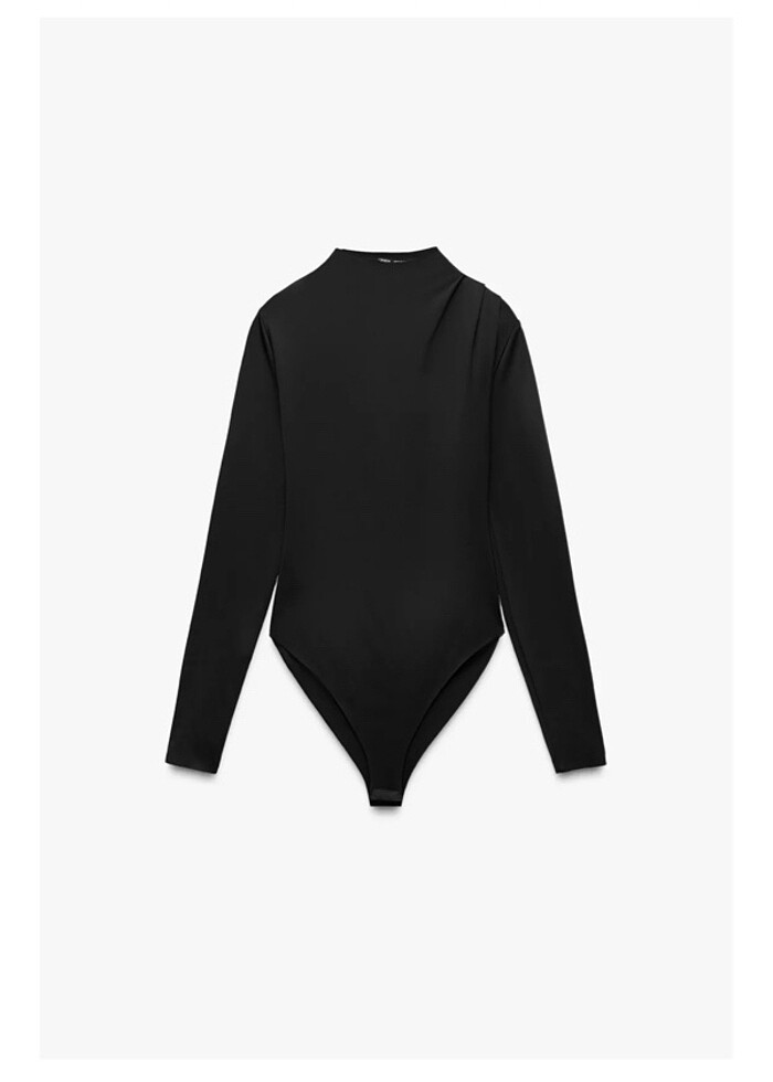 ZARA UZUN KOLLU SİYAH BODY - Görsel 2