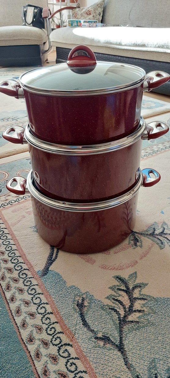 Bej Tabanlı Gri Tencere - Görsel 2