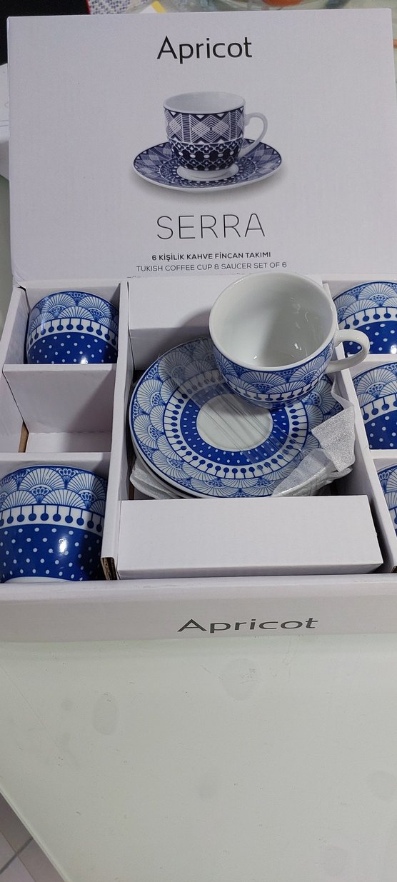 Mavi Seramik Kahve Fincan Takımı - Görsel 2