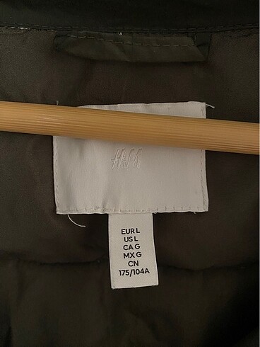 H&M H&M şişme mont haki yeşil