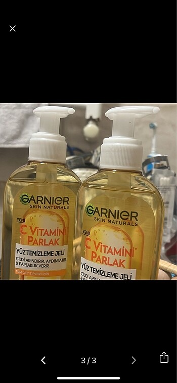 Garnier yüz temizleme jeli