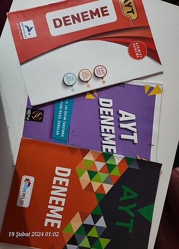AYT ösym tarzında 3 tane 40 sorulu deneme