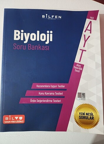Bilfen yayıncılık AYT biyoloji soru bankası