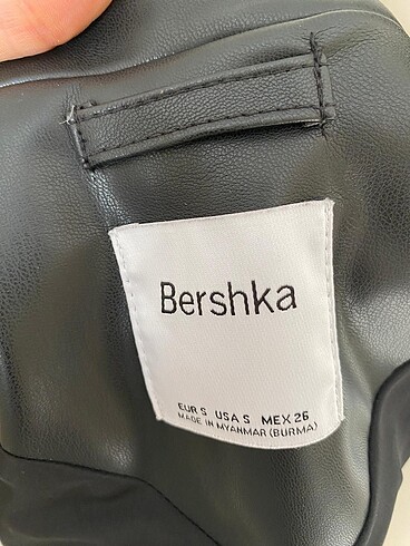 s Beden siyah Renk Deri ceket