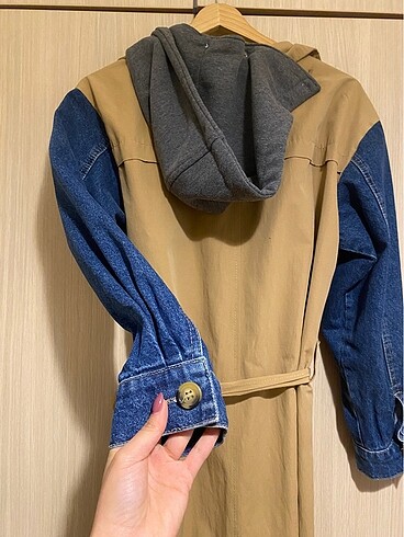 Robin Midi Boy Trençkot Kot Detaylı