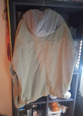 yesil Denim kapsonlu Erkek Ceket - Görsel 3