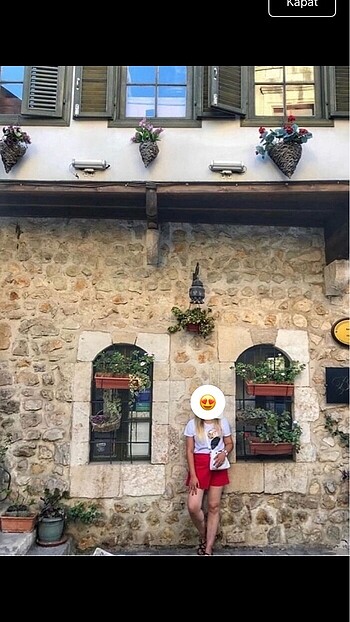 Şort etek kırmızı