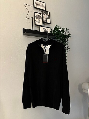 Tommy Hilfiger Tommy önden fermuarlı kazak
