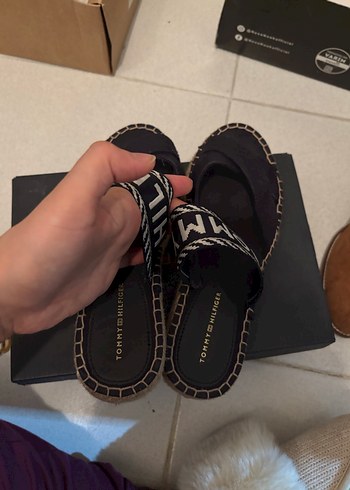 Siyah Nakışlı Kadın Platform Espadril tommy hilfiger - Görsel 3