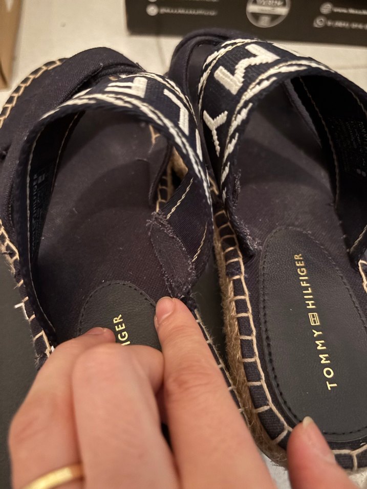 Siyah Nakışlı Kadın Platform Espadril tommy hilfiger - Görsel 4