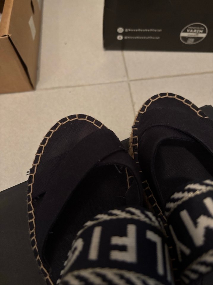 Siyah Nakışlı Kadın Platform Espadril tommy hilfiger - Görsel 5