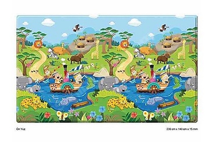 Beden Dwinguler Masai Mara Oyun Matı ve Halısı 230x140x1.5 cm