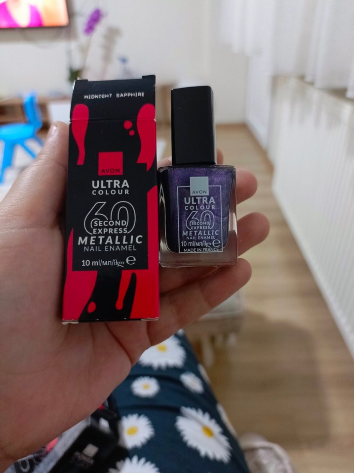Avon Ultra Midnight Sapphire Parlak Mor Oje - Görsel 2