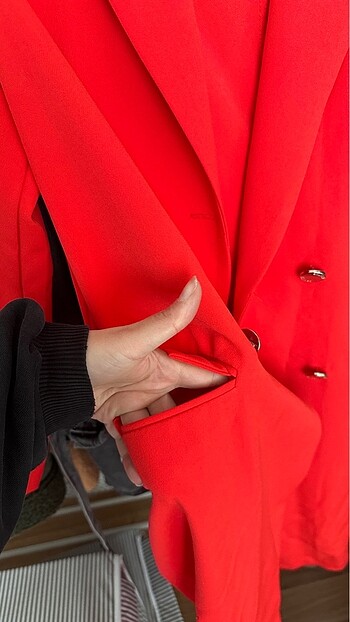 40 Beden Uzun Blazer ceket