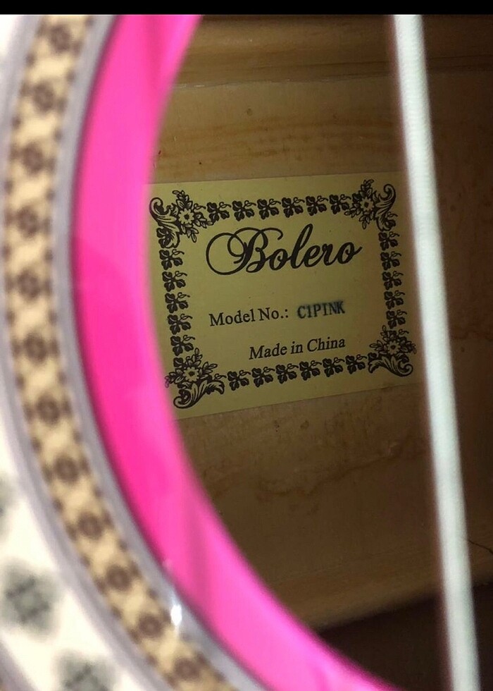 Bolero pembe başlangıç gitarı - Görsel 5