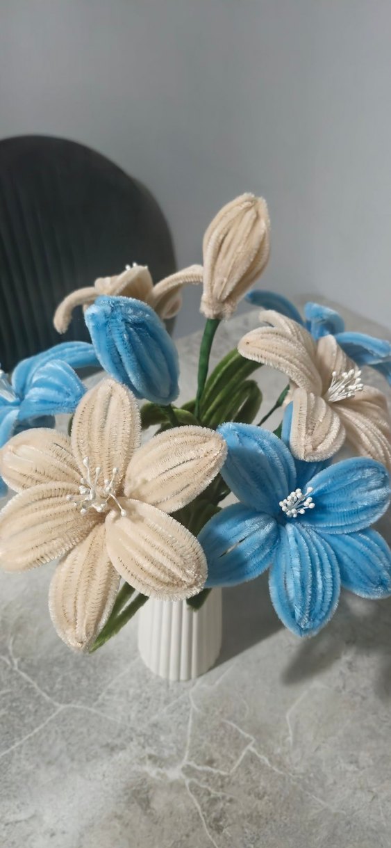 #Mavi ve Krem buket - Görsel 2