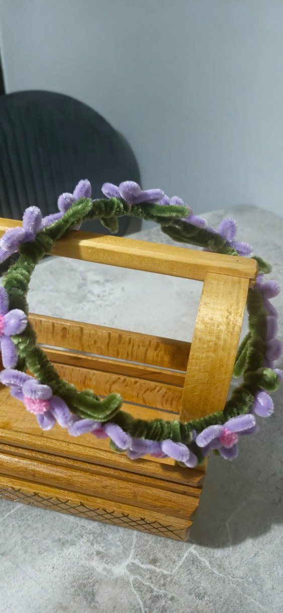 cicekli sac bandi tac - Görsel 2