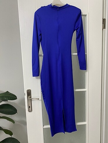 Saks Mavisi Elbise - Görsel 5