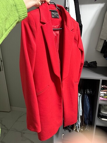 Kırmızı Blazer Ceket - Görsel 6