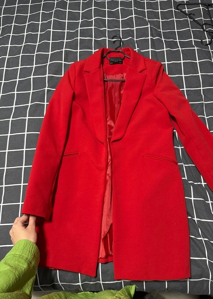 Kırmızı Blazer Ceket - Görsel 3