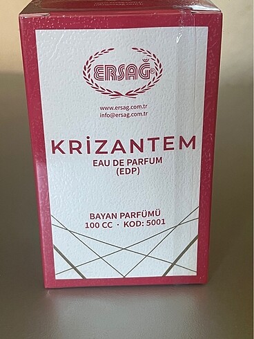 Ersag bayan parfümü krizantem 100 ml