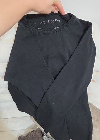 Siyah Basic Hamile Sweatshirt - Görsel 3