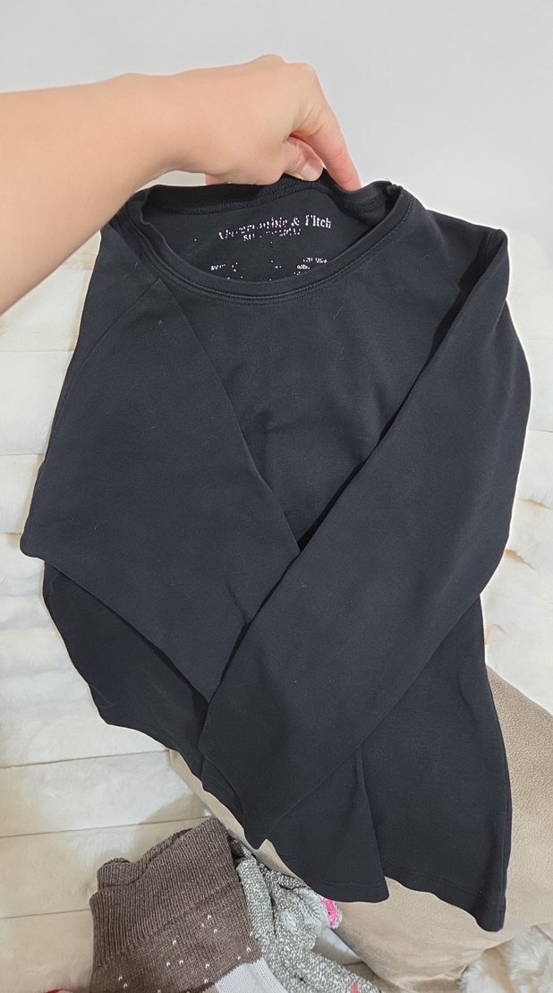 Siyah Basic Hamile Sweatshirt - Görsel 3