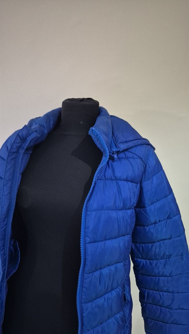 Kadın Koyu Mavi Midi Kışlık Mont - Görsel 2