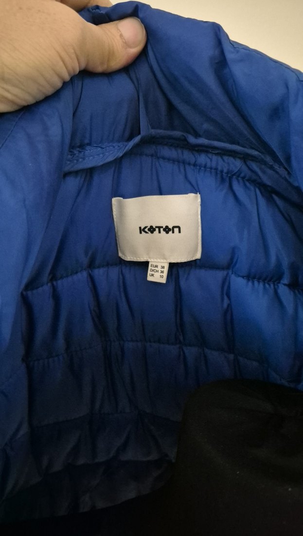 Kadın Koyu Mavi Midi Kışlık Mont - Görsel 3