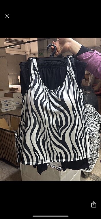 Zebra tankini takımı