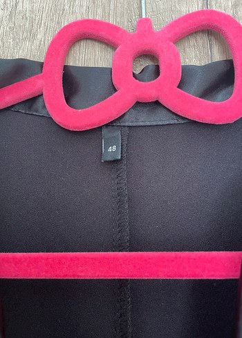 Siyah Deri Mini Ceket Elbise - Görsel 3