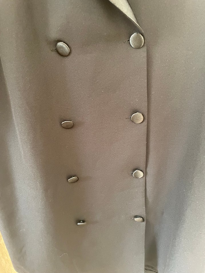 Siyah Deri Mini Ceket Elbise - Görsel 5