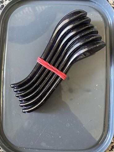 Baharat kaşığı, siyah simli