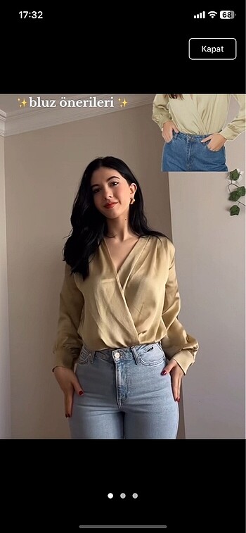 Saten bodysuit