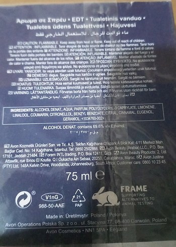 Avon Luck For Him Lucky Me Eau de Toilette Intense - Görsel 2