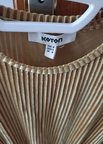 Kadın sarii Pilili Uzun Kollu Bluz - Görsel 4