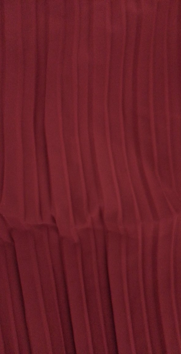 Kadın bordo Pileli Keten Bol Pantolon - Görsel 3