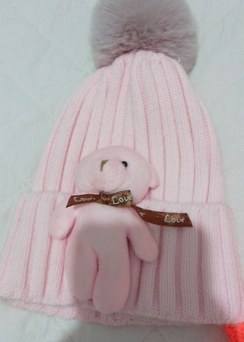 Renkli Örgü Kadın Bere - Görsel 3