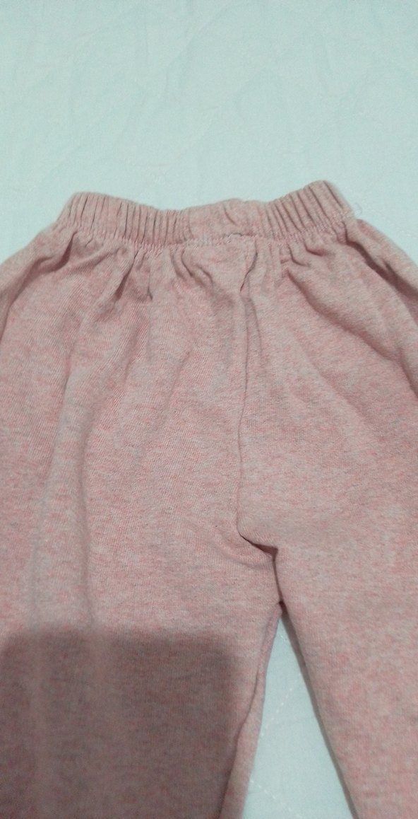 Kızlar için Pembe Rahat Kesim Eşofman Altı - Görsel 3