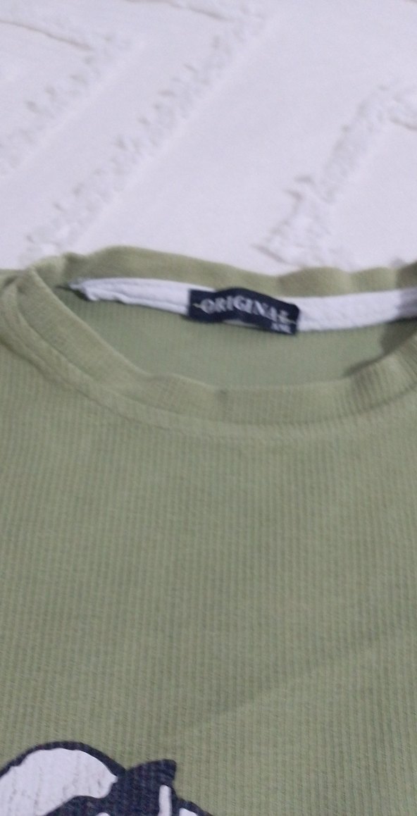 Louis Vuitton Baskılı Yeşil Tişört - Görsel 3