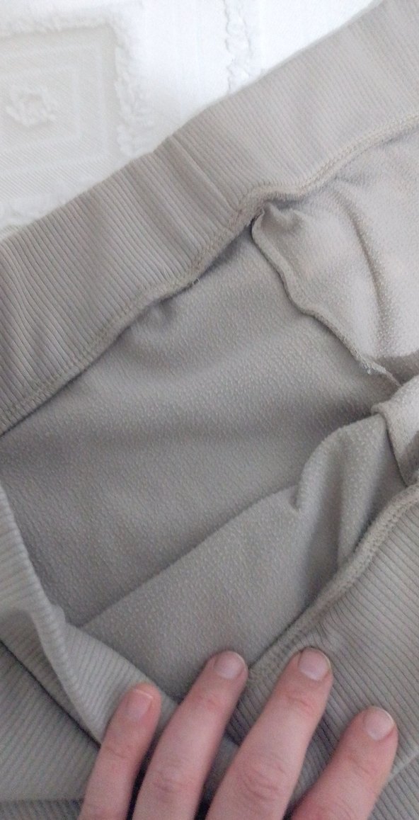 Bej Midi Kadın fitilli içi kalın tayt 5xl uyumlu - Görsel 4