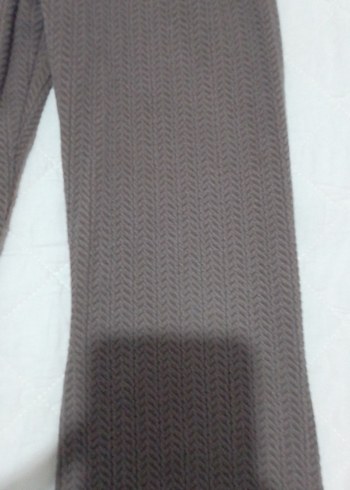 Kız Çocuk Gri Pileli Bol Pantolon - Görsel 2