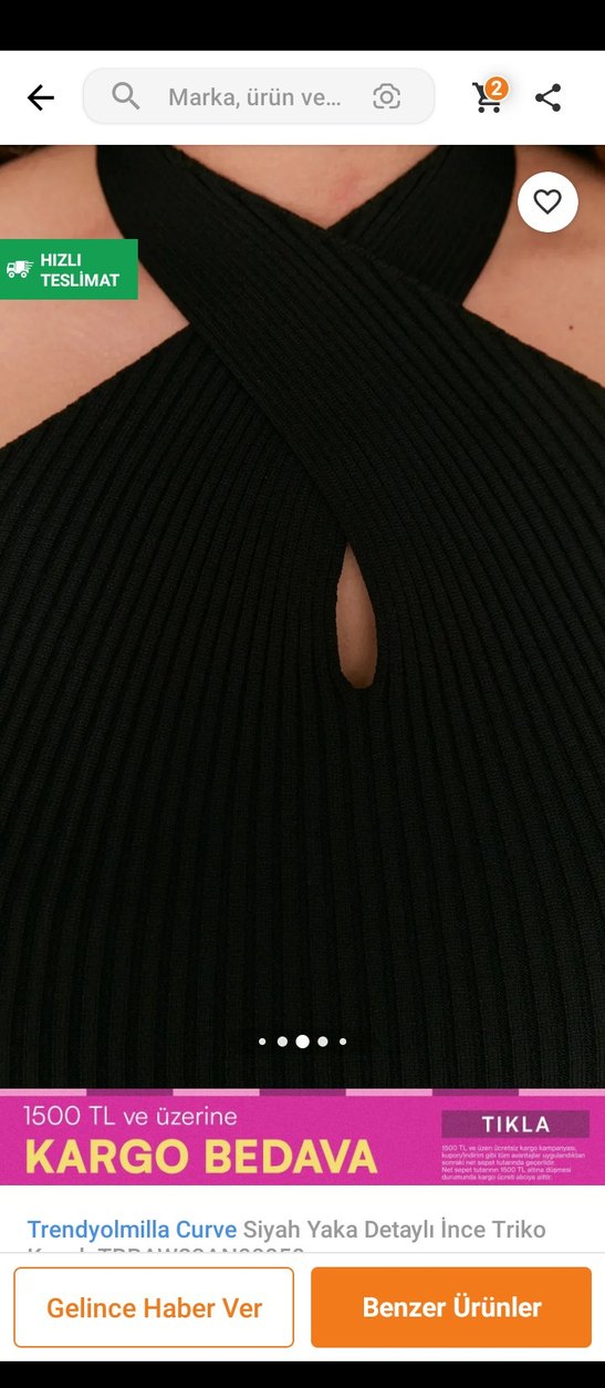 Siyah Yüksek Yakalı Triko Kadın Bluz yeni hiç giyilmemis - Görsel 2