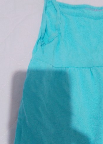 Kız Çocuk Turkuaz Keten Volanlı Elbise 3 ürün 100 tl - Görsel 2