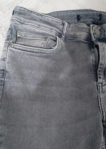 Gri Kadın Denim Pantolon - Görsel 3