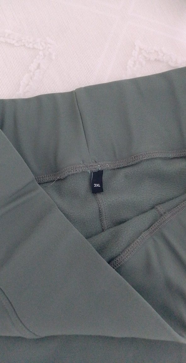 yeşil Kadın pamukli tayt - Görsel 3