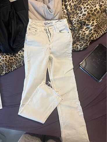 Bershka flare paça jean