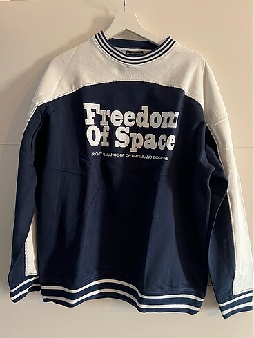 FREEDOM OF SPACE Lacivert-Beyaz Sweatshirt
